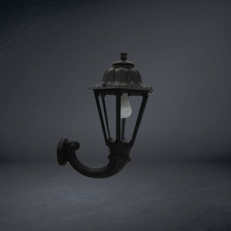 Lioa Classic Lantern - Medium Lamp- Medium Wall Bracket, E27 Base - Plastic