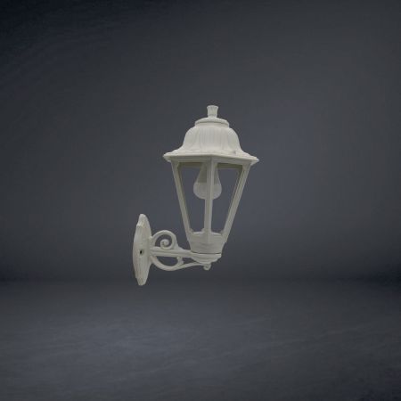 Lioa Classic Lantern - Medium Lamp- Small Wall Bracket, E27 Base - Plastic