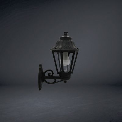 Lioa Classic Lantern - Small Lamp- Small Wall Bracket, E27 Base - Plastic