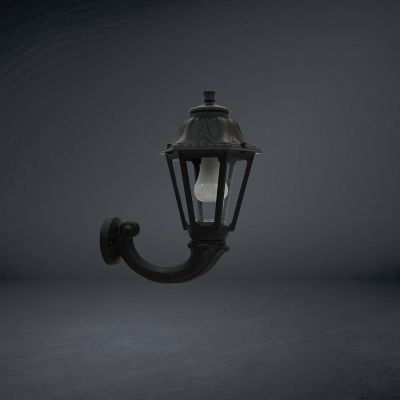 Lioa Classic Lantern - Small Lamp- Medium Wall Bracket, E27 Base - Plastic