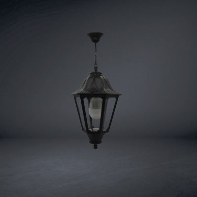 Lioa Classic Lantern - Large Lamp - Roof Hanging Chain, E27 Base - Plastic 